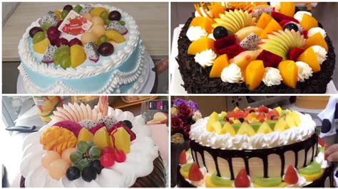 Amazing Fruit Cake Recipes Eggless Fresh Fruit Cake Decorate Mixed