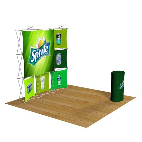 3d Snap 3x3 L5 8 Ft Tension Fabric Backwall And Counter Kit