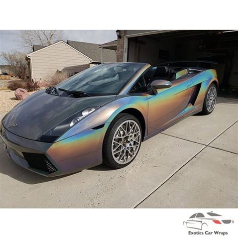 Lamborghini Gallardo Wrapped In Colorflip Gloss Psychedelic Shade