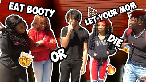 Eat Booty 💩 Or Let Your Mom Die ‼️💀 Public Interview High School