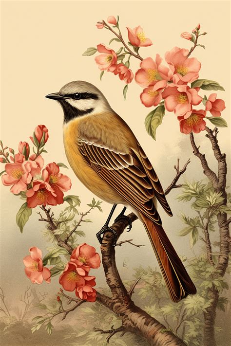 16 Birds With Flowers Images The Graphics Fairy