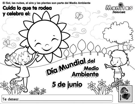 Es mi primer video editado para el acto del 5 de junio día mundial del medio ambiente. Dia mundial del medio ambiente, hoja para colorear (con ...