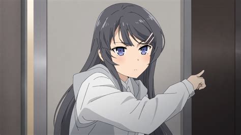 Download Grey Hair Blue Eyes Mai Sakurajima Anime Rascal Does Not Dream