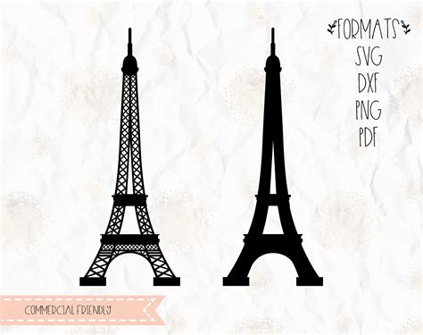Freesvg.org offers free vector images in svg format with creative commons 0 license (public domain). Eiffel tower paris svg png dxf for cricut silhouette
