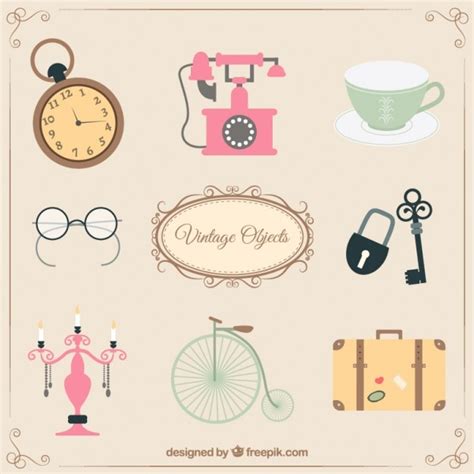 Vintage Objects Vector Free Download