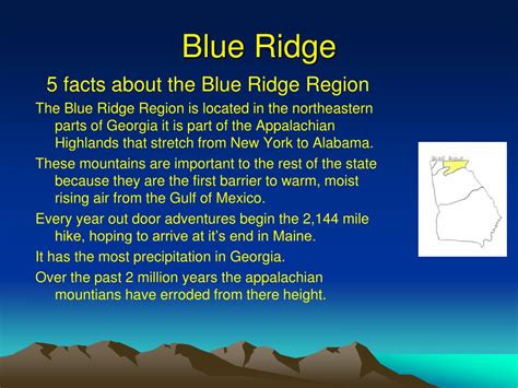 Ppt Five Physiographic Regions Of Georgia Powerpoint Presentation