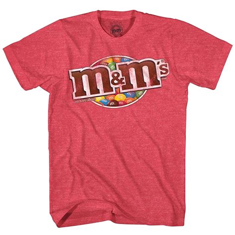 Mandms Shirt Mens Candy Chocolate M And M Adult Graphic T Shirt Red