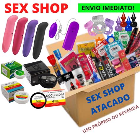 Kit Sex Shop com 2 Vibradores e 20 produtos eróticos para Adultos e