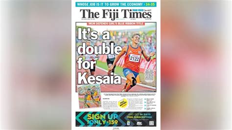 The Fiji Times From The Editor In Chiefs Desk Your April 29 Briefing
