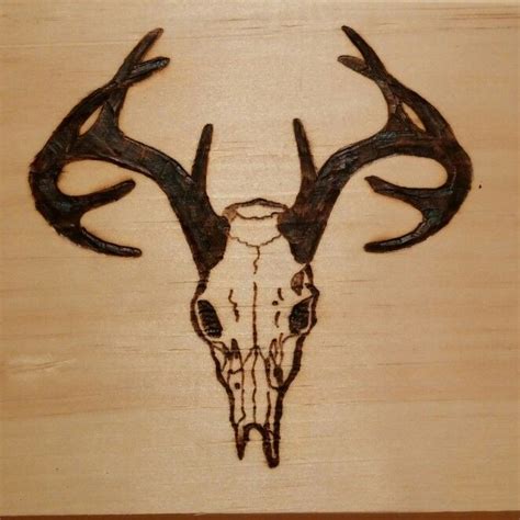 Deer Skull Pyrography Deer Skulls Pyrography Moose Art Animals