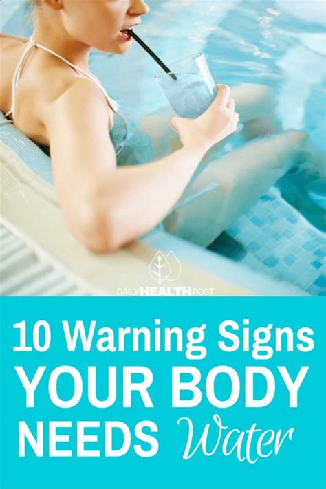 10 Warning Signs That Your Body Is Lacking Water Health Headache And