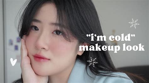 Im Cold Makeup Look Tutorial ️ Trying The Viral Tiktok Im Cold Makeup Trend ⛄️ Youtube