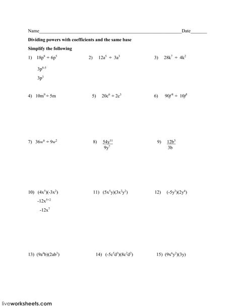 Https://tommynaija.com/worksheet/multiplying And Dividing Monomials Worksheet