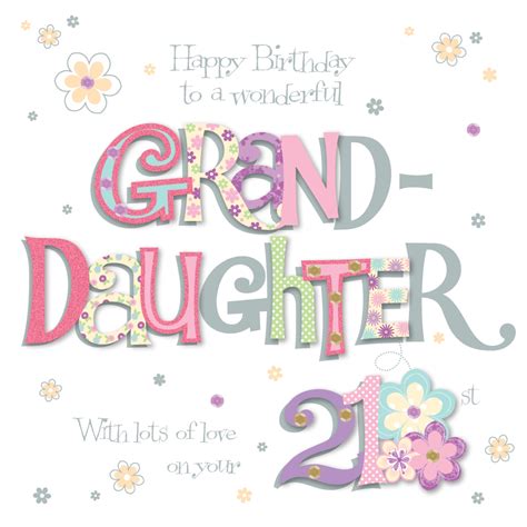 It's been an amazing 21 years while watching you grow, learn, and laugh as you chase your dreams with the power to achieve anything. Granddaughter 21st Birthday Greeting Card | Cards | Love Kates