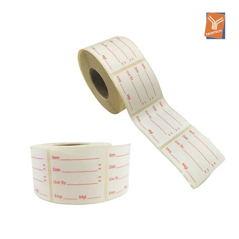 Use By Expiry Labels Dissolvable50x50mm 1000 Labels Roll Yashtech