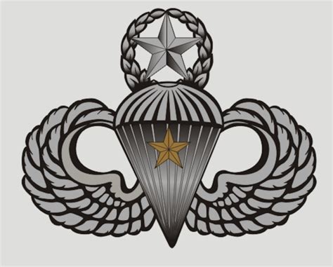 Us Army Jump Master Wings With Combat Star One Jump Sticker Ebay