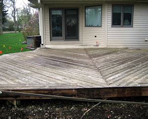 I am assuming that the railing is secured to the subfloor and that there is no hardwood underneath. Why You Should Redo Your Deck This Fall or Winter ...