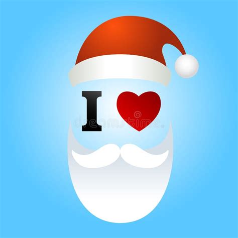 I Love Santa Claus Stock Vector Illustration Of Vector 43974007