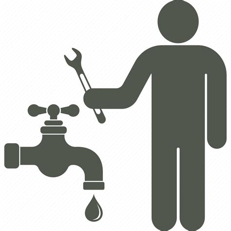 Plumber Repairs Service Watertap Workman Icon Download On Iconfinder