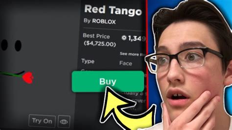 Getting The Most Expensive Face Free In Roblox This Is Insane