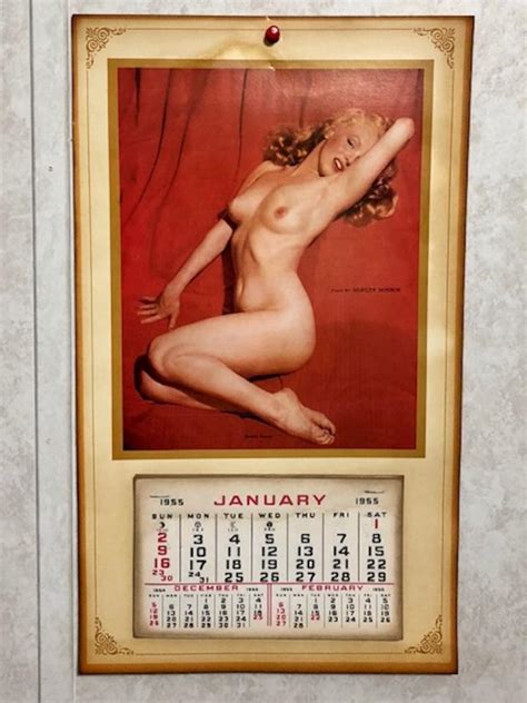 Sold Price MARILYN MONROE Nude Golden Dreams Calendar July