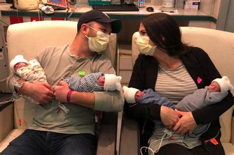 a miracle texas mom delivers rare healthy identical quadruplets without fertility treatment