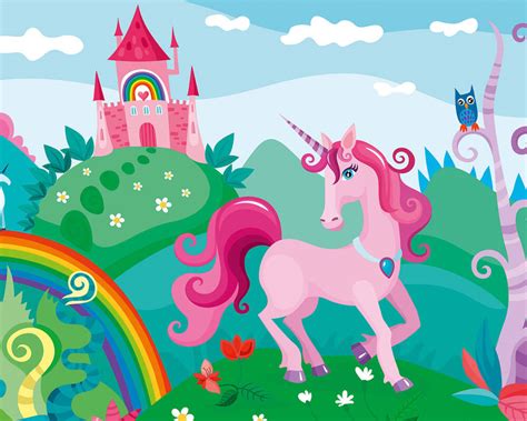 Ψηφιακή εκτύπωση Livingwalls “pink Unicorn” 471928 Μουσαμάδες Δαπέδου