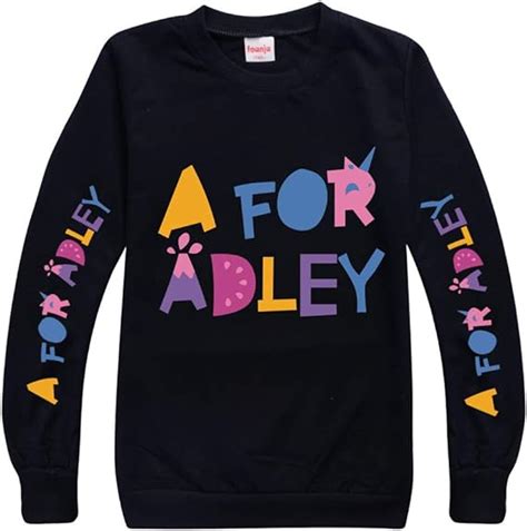 Girls A For Adley Long Sleeve T Shirt A For Adley Unisex Fashion