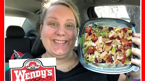 Wendys Harvest Chicken Salad Mom Eats Food Review Youtube