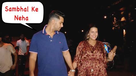 angad bedi take care s his pregnant wife neha dhupia youtube