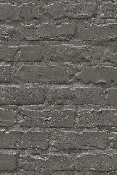Charcoal Painted Brick Wallpaper Brick Wallpaper