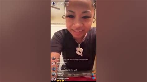 Nle Choppa And His Girlfriend Yung Blasian On Live Cooking Youtube