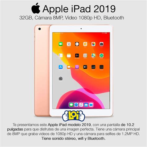 Apple Ipad Nuevo 2019 7ma Generación 102 32gb Wifi Loi Us 48700