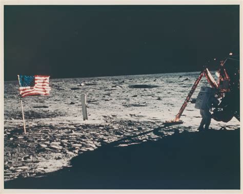 The Only Photograph Of Neil Armstrong On The Moon July 16 24 1969