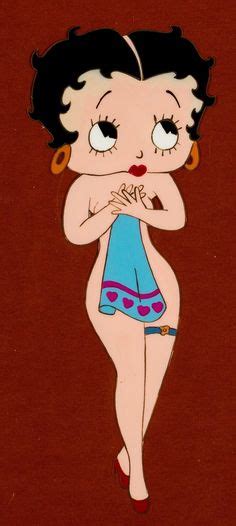 Betty Boop Animation Production Cel Undated Naked Betty Stands