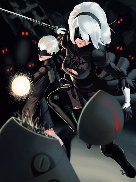 Nier Automata 2b And 9s By Ryansalty On Deviantart