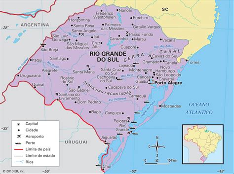 É dividido em 497 municípios e sua área total é de 281 730,223 km², o que equivale a 3,3% da superfície. Blog de Geografia: Mapa do Rio Grande do Sul