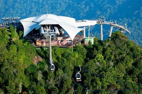 The langkawi cable car arrives at the peak of langkawi in two sections, standing on the observation deck at a height, overlooking the entire langkawi. TripAdvisor | Private Langkawi Tour with SkyBridge ...