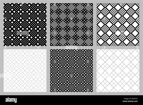 Seamless Square Pattern Background Set Vector Graphic Designs From