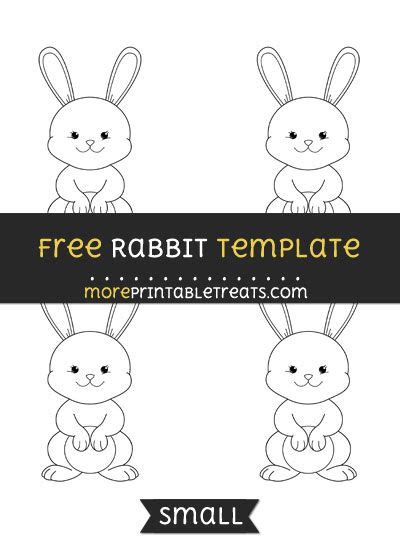 Happy easter bunny template free vector. Free Rabbit Template - Small | Bunny templates, Easter ...