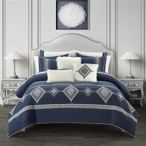 Better Homes And Gardens Polyester Comforter Sets King Blue 12 Pieces