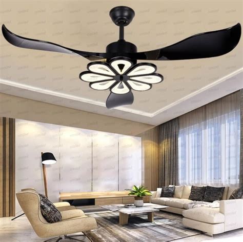 Modern technologies allowing for brighter lighting and more convenient operation such as remote controls we know it's a big purchase and it can sometimes get overwhelming because there are a lot of indoor and outdoor ceiling fans with lights to choose from. 2020 LED Modern Ceiling Light Fan Black Ceiling Fans With ...