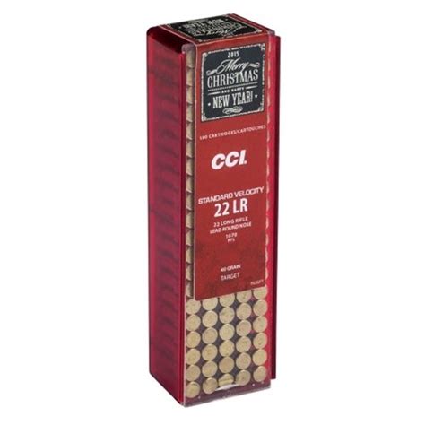 Cci Standard Velocity 22 Long Rifle Ammo 40 Grain Lead Round Nose