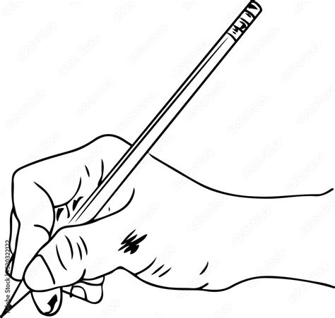 How To Hold Pencil For Drawing Sketch Drawing Of Hand Holding Pencil