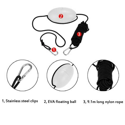 Ensure there is no drag—use landmarks or onboard electronics. ENJOY® Kayak Drift Anchor Rope Boat Drift Anchor Tow Rope ...