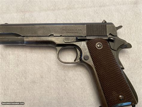 Vintage Us Military Ithaca Model 1911a1 45 Acp Pistol