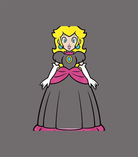 Super Mario Princess Peach Simple Portrait Digital Art By Shia Clio