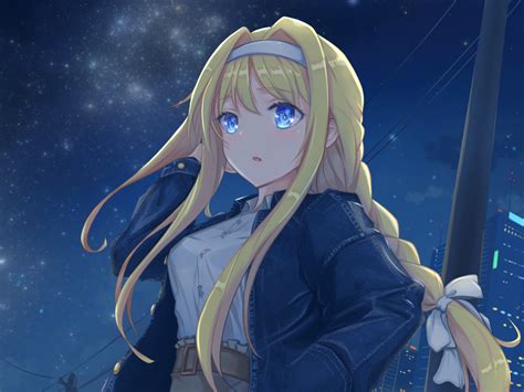 Wallpaper Anime Girls Sword Art Online Alicization Sword Art Online Alice Zuberg Blue Eyes