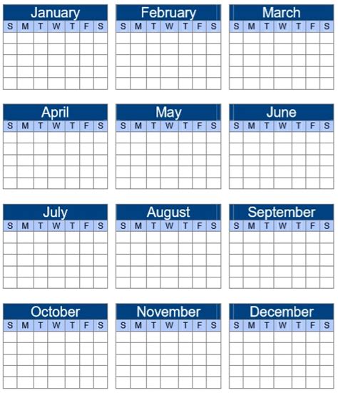 Free Printable Academic Calendar Templates