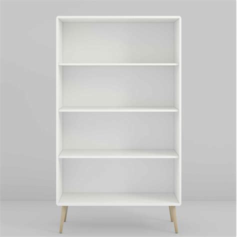 Softline Wide Bookcase Off White Home Supplier